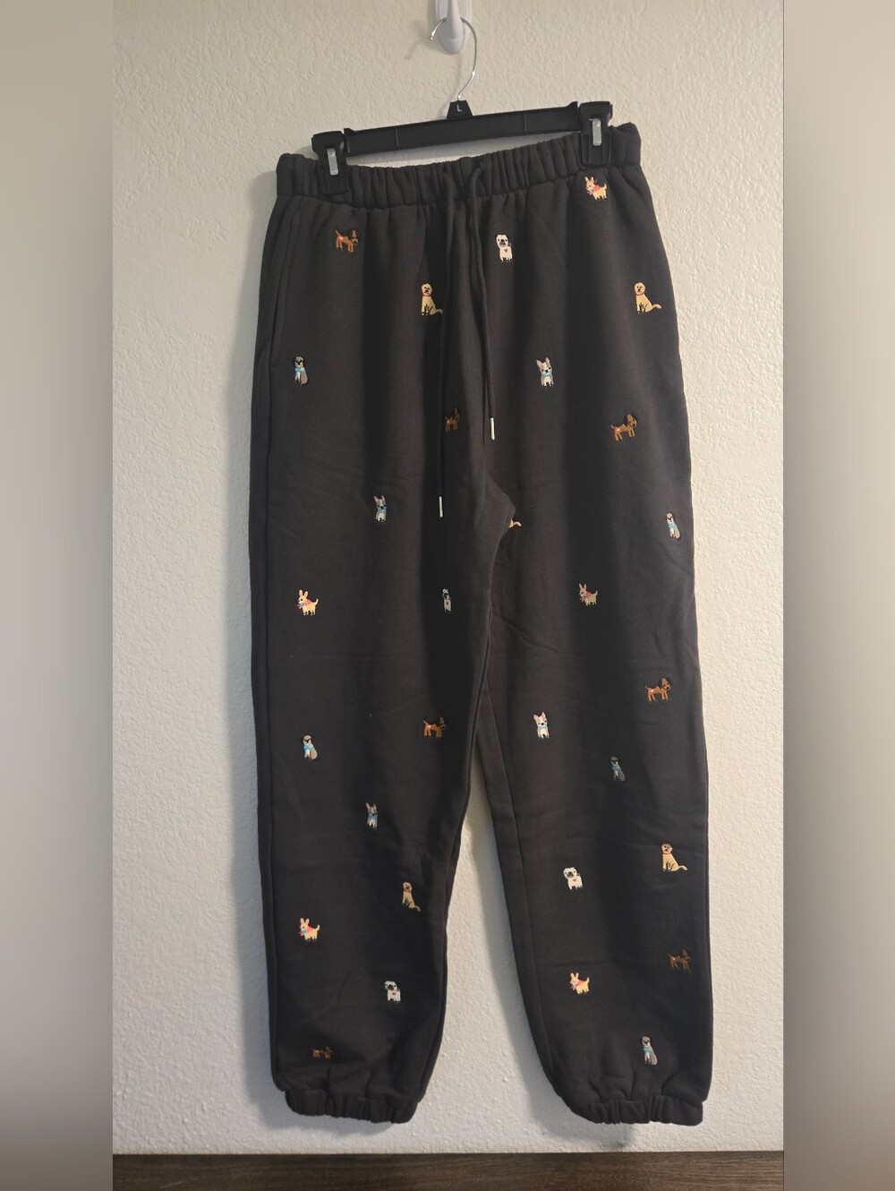 Natural Life Fave Little Things Embroidered Dog Joggers - Picture 2 of 5